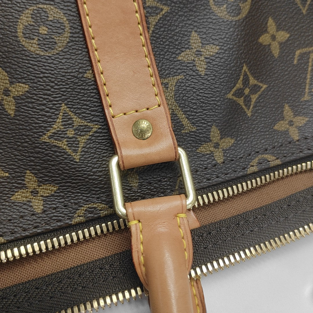 SAC SOUPLE 55 Monogram Coated Canvas Brown