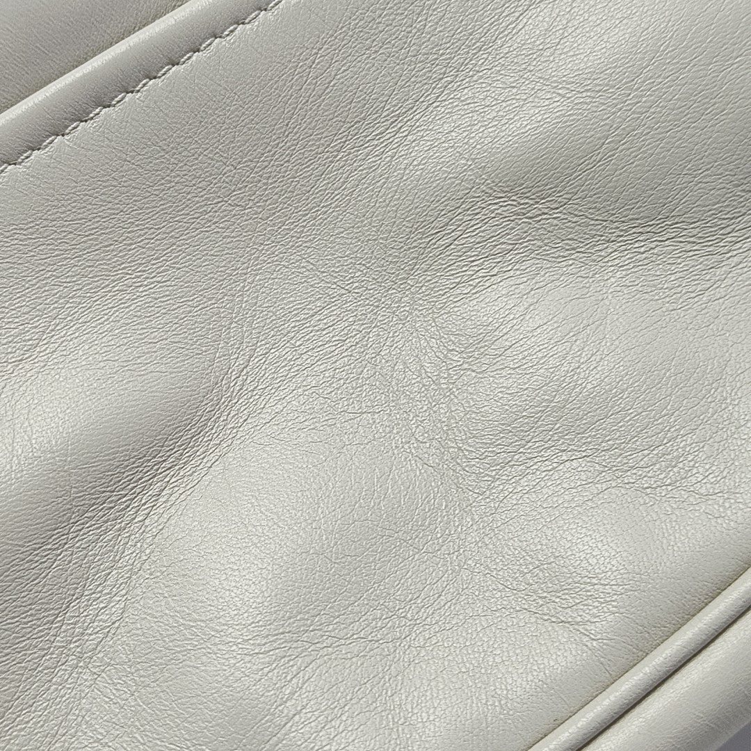 Lambskin Shoulder Bag White