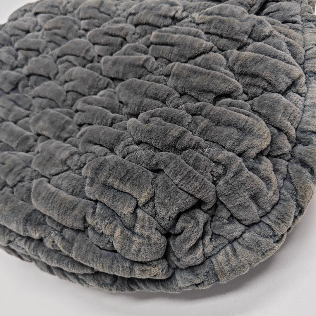 Quilted Velvet Gray