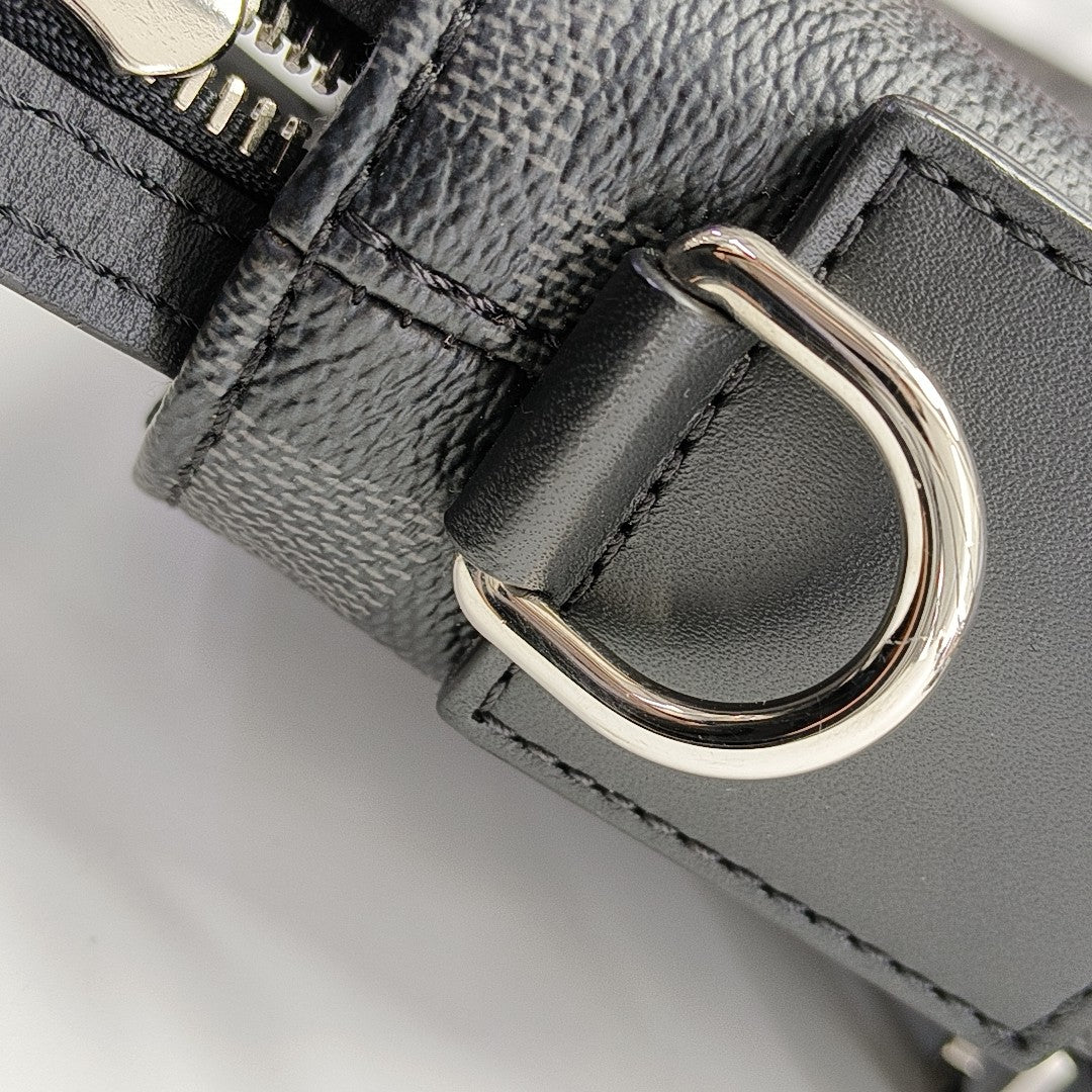 7 DAYS A WEEK Damier Graphite Coated Canvas Gray