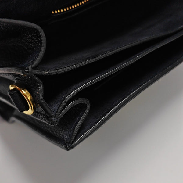 Calfskin Top Handle Bag Blue