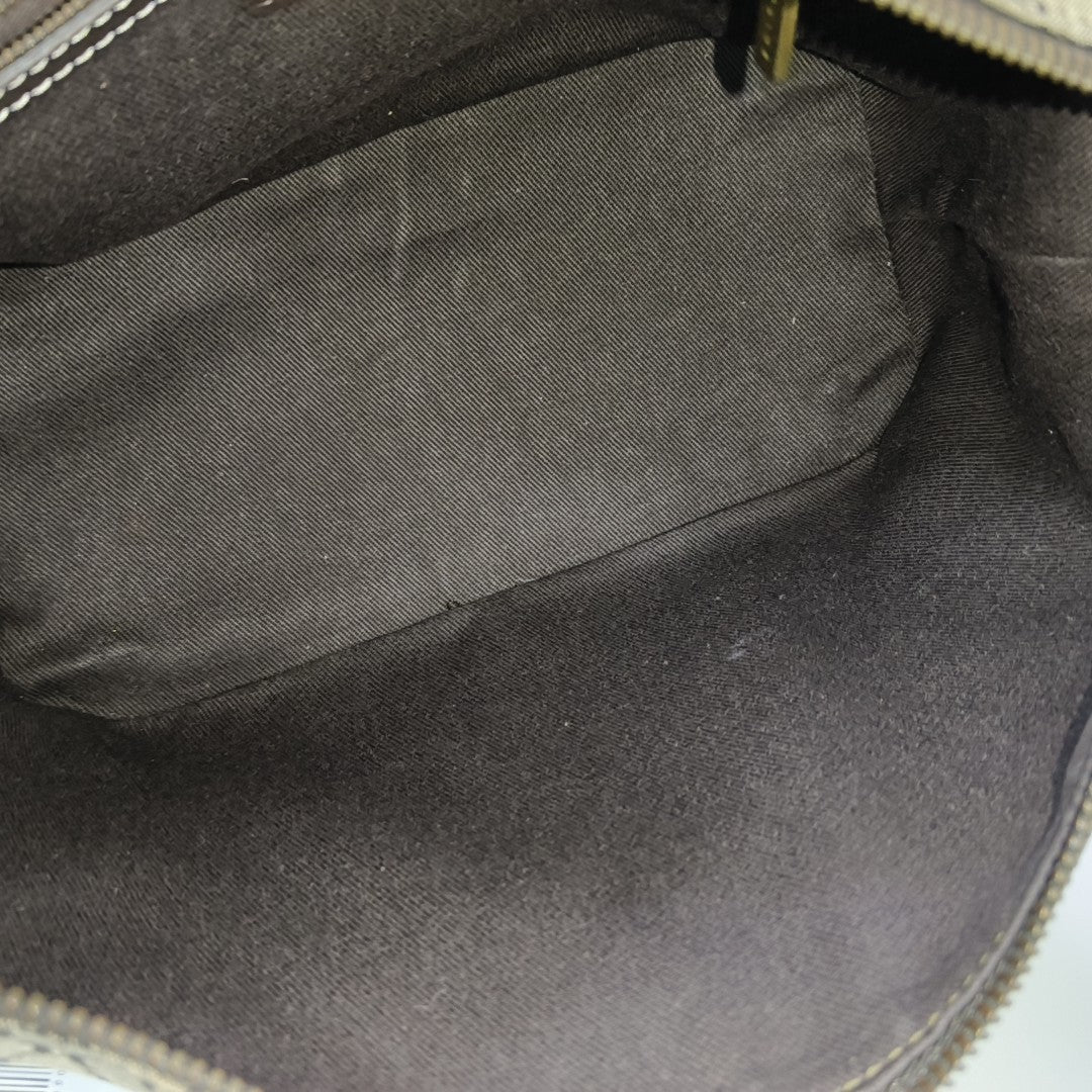 Canvas Top Handle Bag Brown