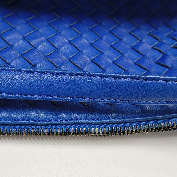 Lambskin Top Handle Bag Blue