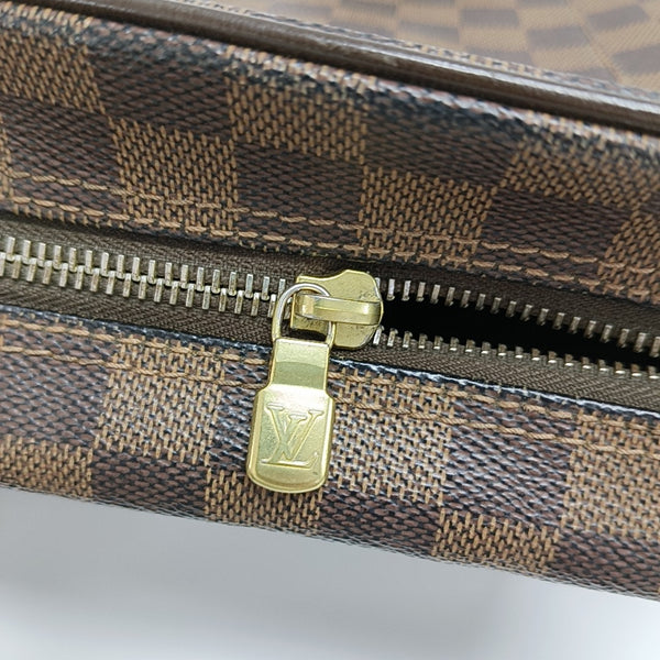 OLAV PM Damier Ebene Coated Canvas Brown