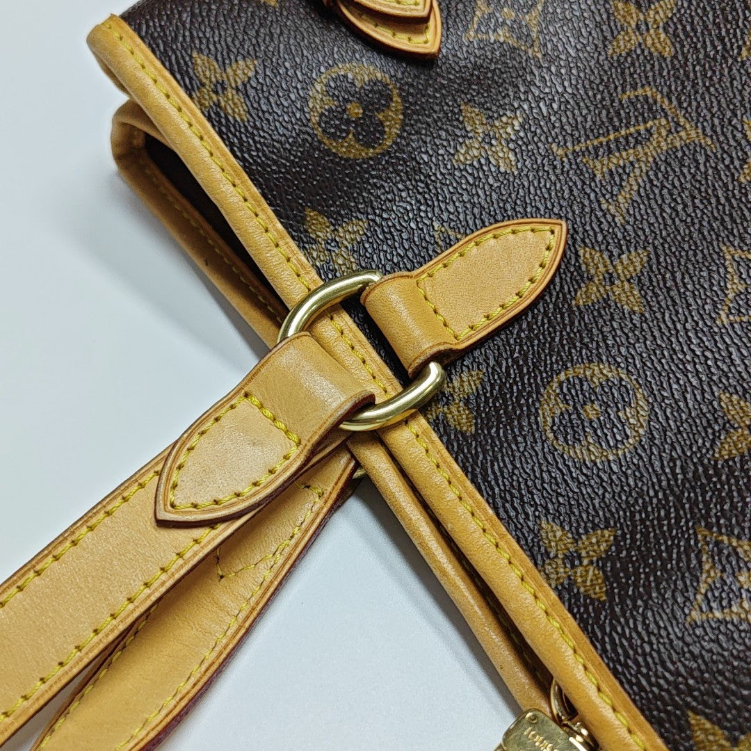 BATIGNOLLES GM Monogram Coated Canvas Brown