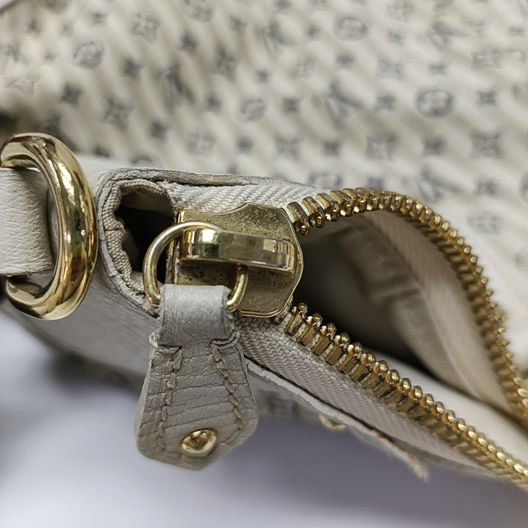 CROISETTE SAC MARINA Monogram Canvas White