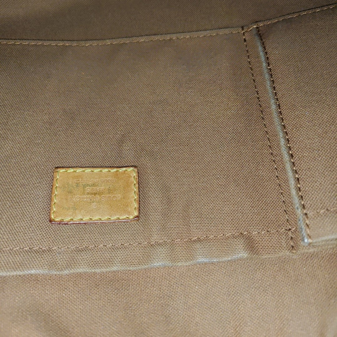 VINTAGE THAMES GM Monogram Coated Canvas Brown
