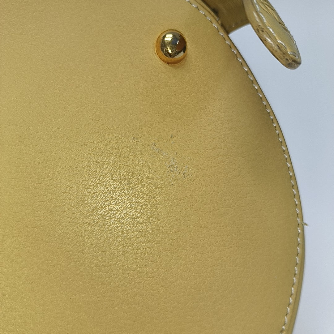 Calfskin Bucket Bag Yellow