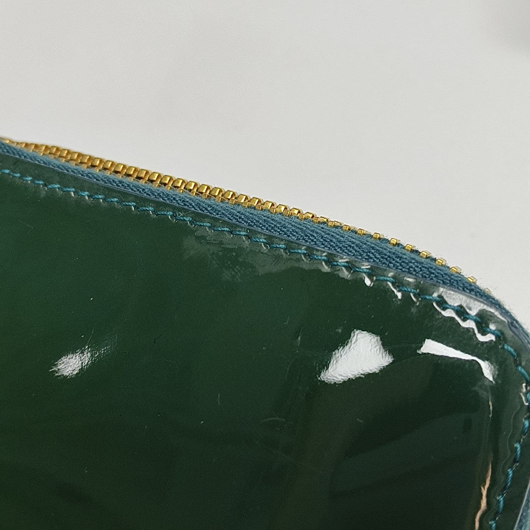 Patent Leather Wallet Green