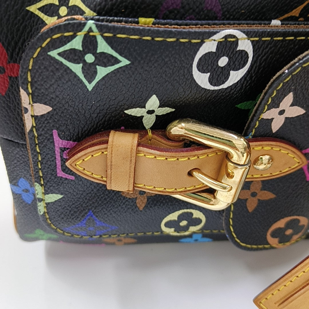 LV × TM NÉONOÉ MM Monogram Coated Canvas Black