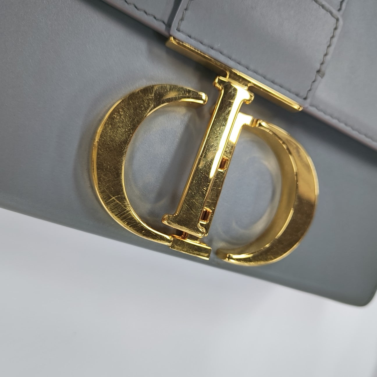 30 Montaigne Mini Oblique Calfskin Blue