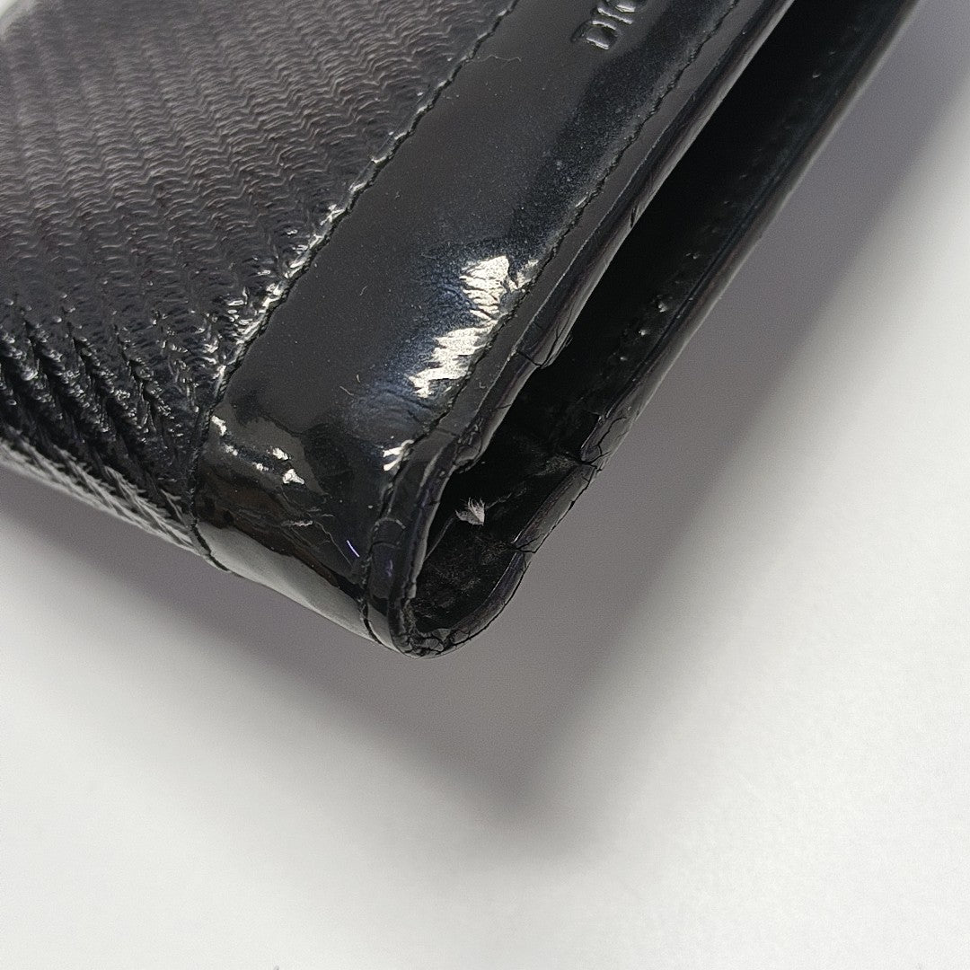 Patent Leather Wallet Black