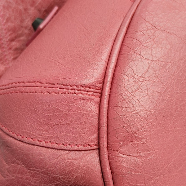 Pompon Bag Calfskin Pink