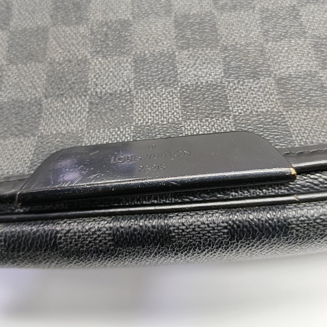 DANIEL MM Damier Graphite Coated Canvas Gray