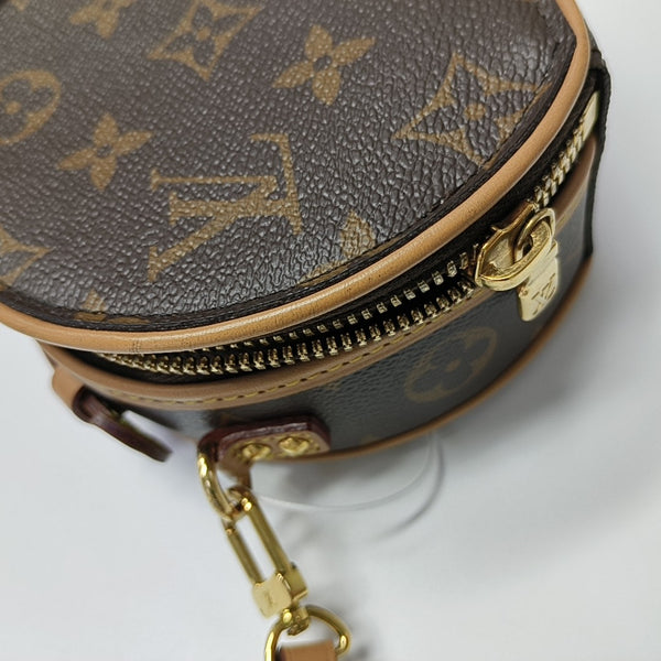 BOITE CHAPEAU Mini Monogram Coated Canvas Brown
