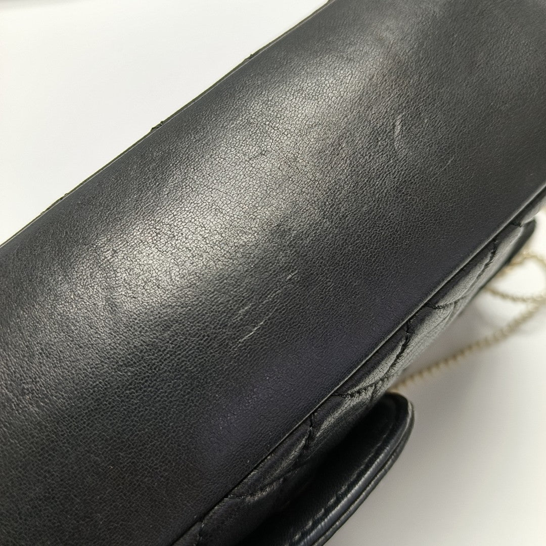 Westminster Medium Quilted Lambskin Black