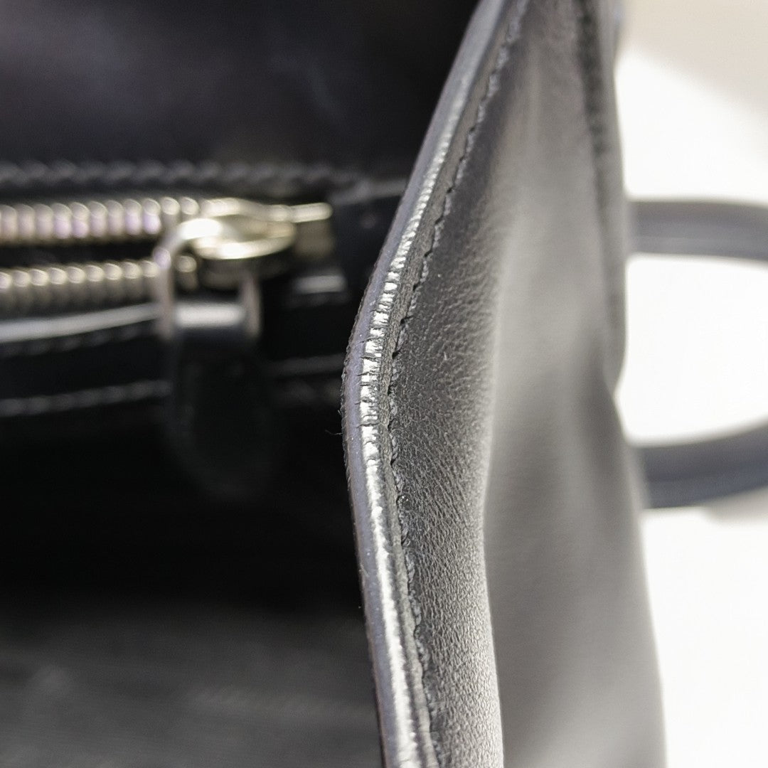 Calfskin Shoulder Bag Black
