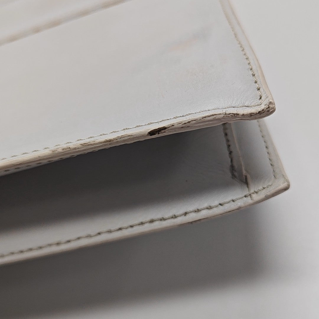 Calfskin Shoulder Bag White