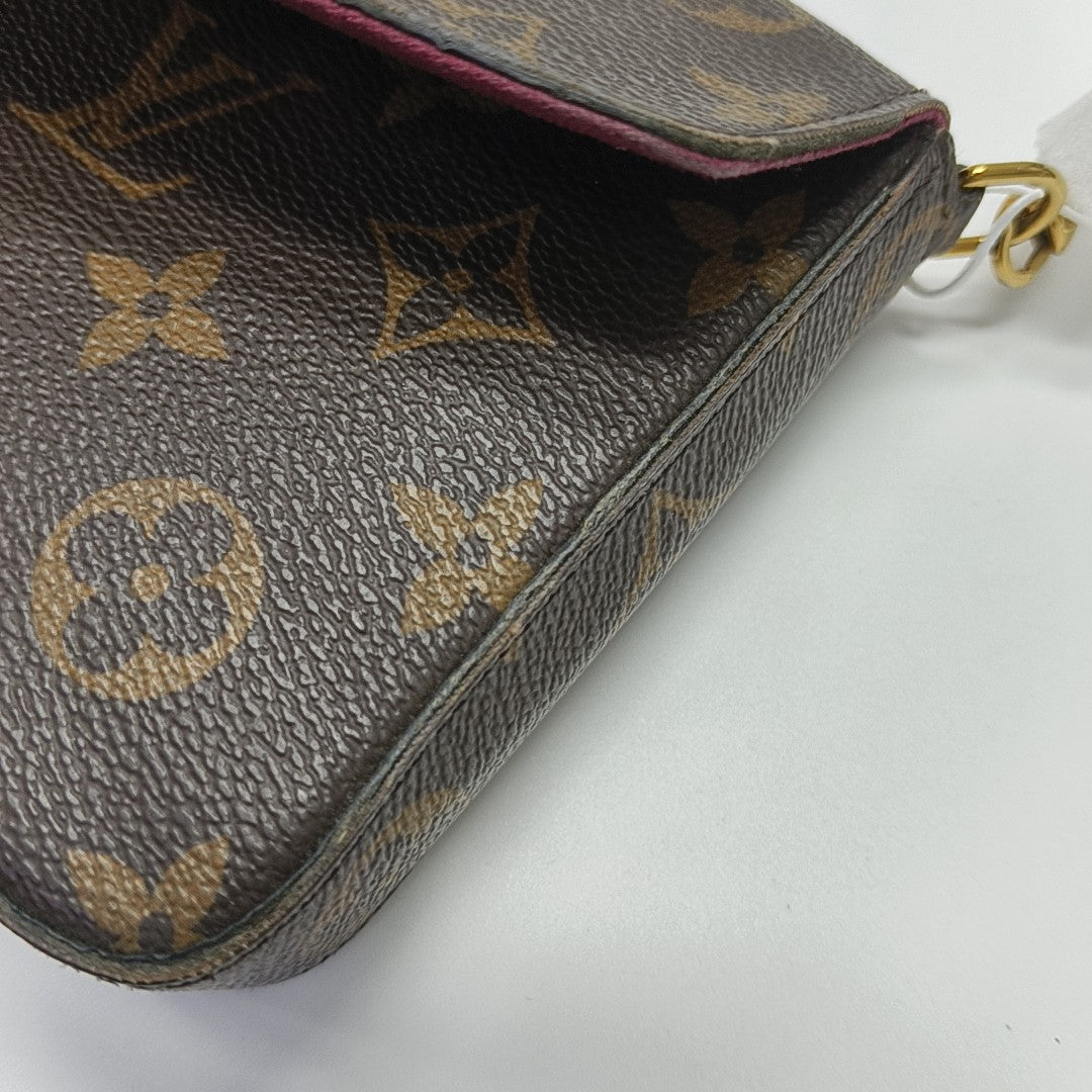 FÉLICIE Monogram Coated Canvas Brown