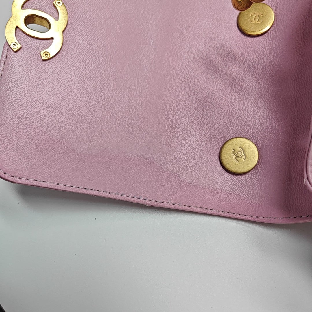 24S Quilted Lambskin Pink