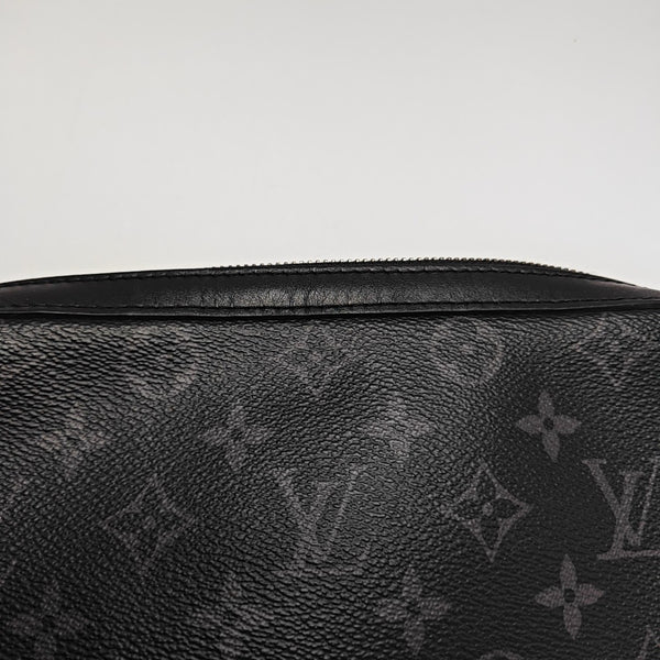 TRIO Monogram Coated Canvas Gray