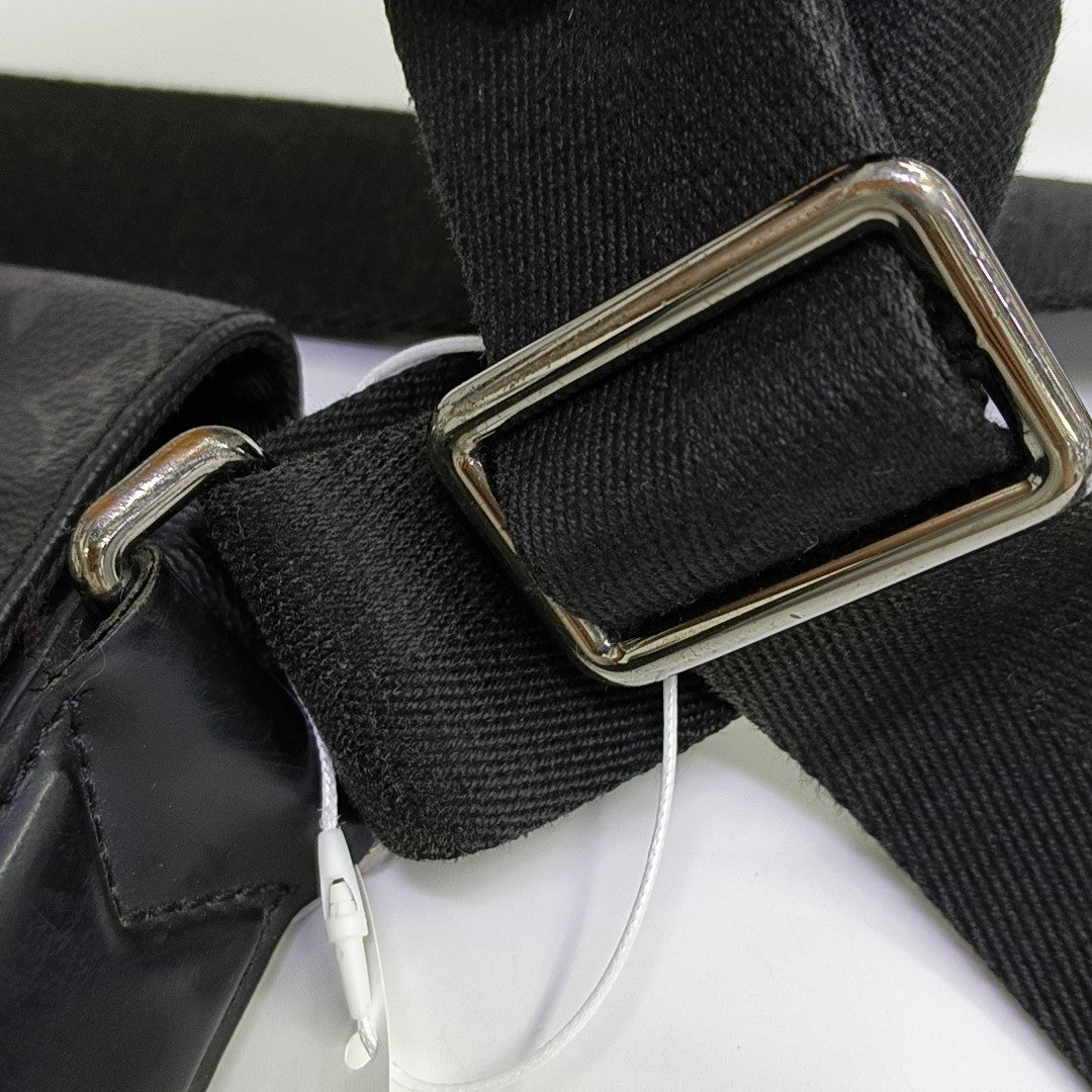 DISTRICT PM Monogram Coated Canvas Black