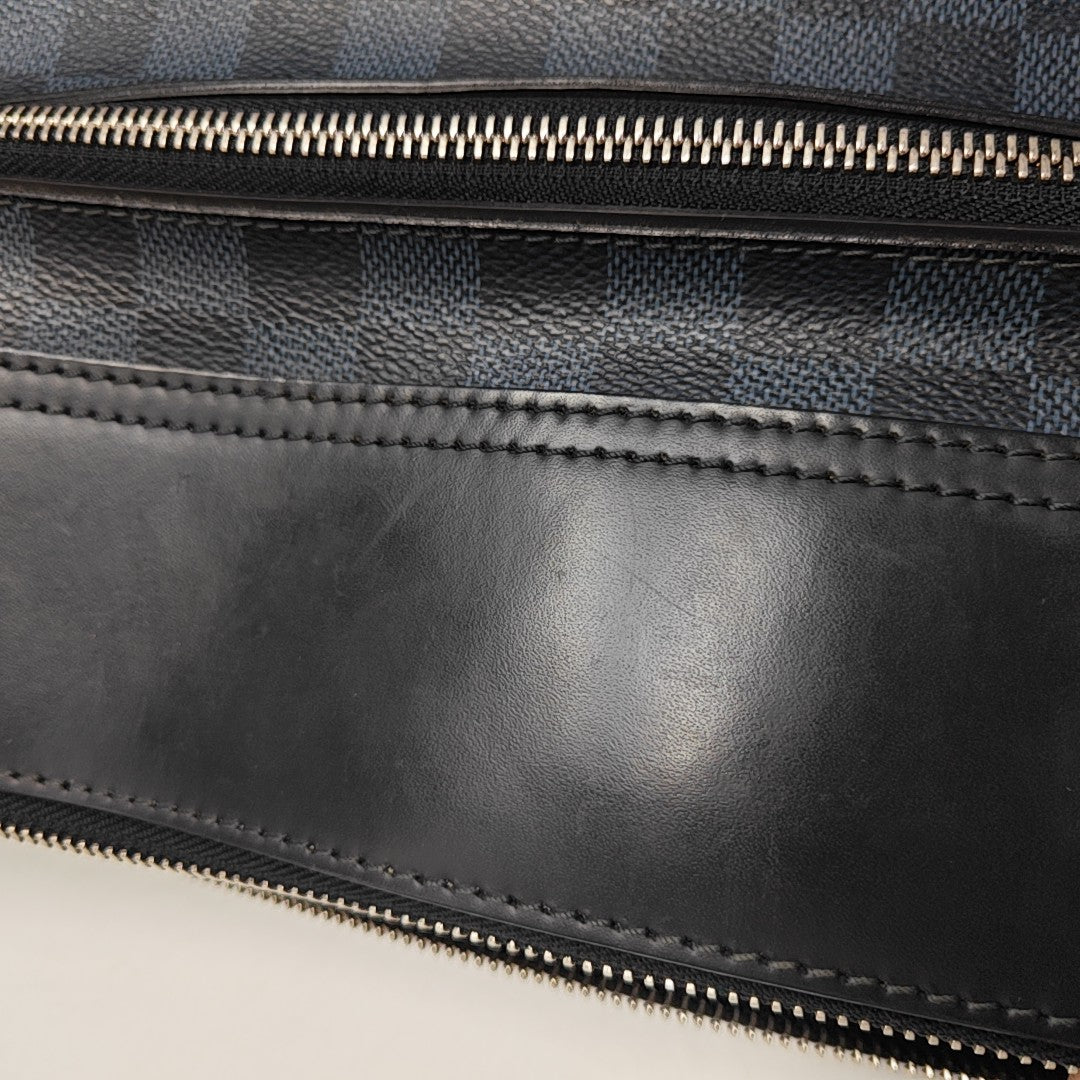 GREENWICH Damier Coated Canvas Blue