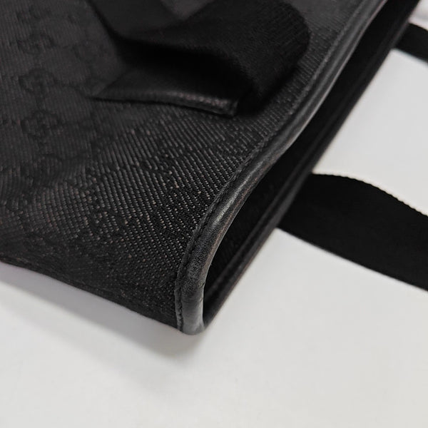 Monogram Canvas Tote Bag Black