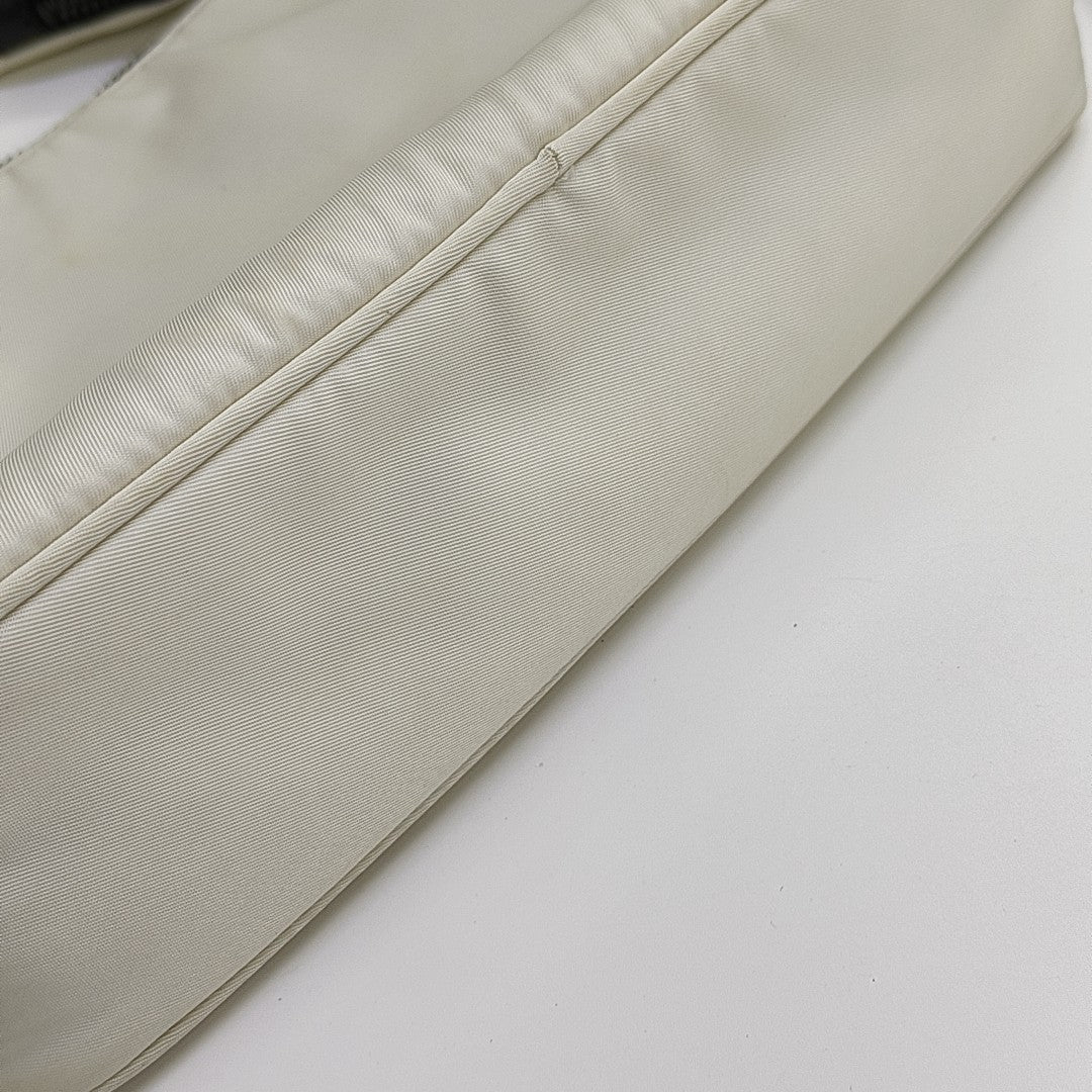 Nylon Shoulder Bag White