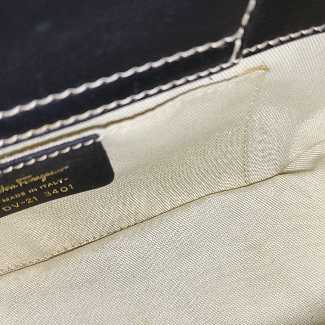 Straw Top Handle Bag Black