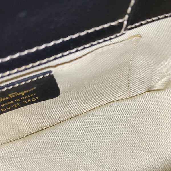 Straw Top Handle Bag Black