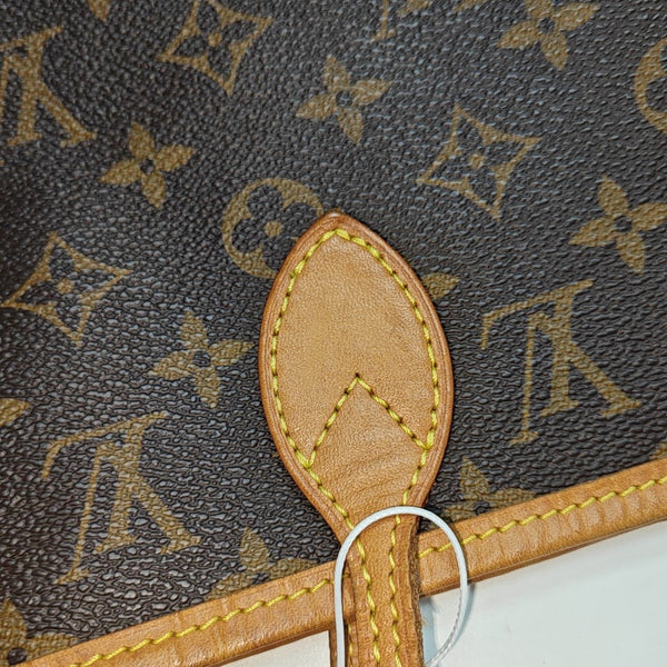 NEVERFULL MM Monogram Coated Canvas Brown