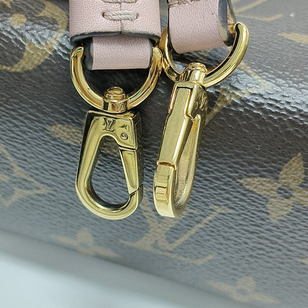 LOCKY BB Monogram Coated Canvas Pink