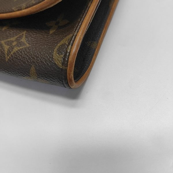 TWIN GM Monogram Coated Canvas Brown