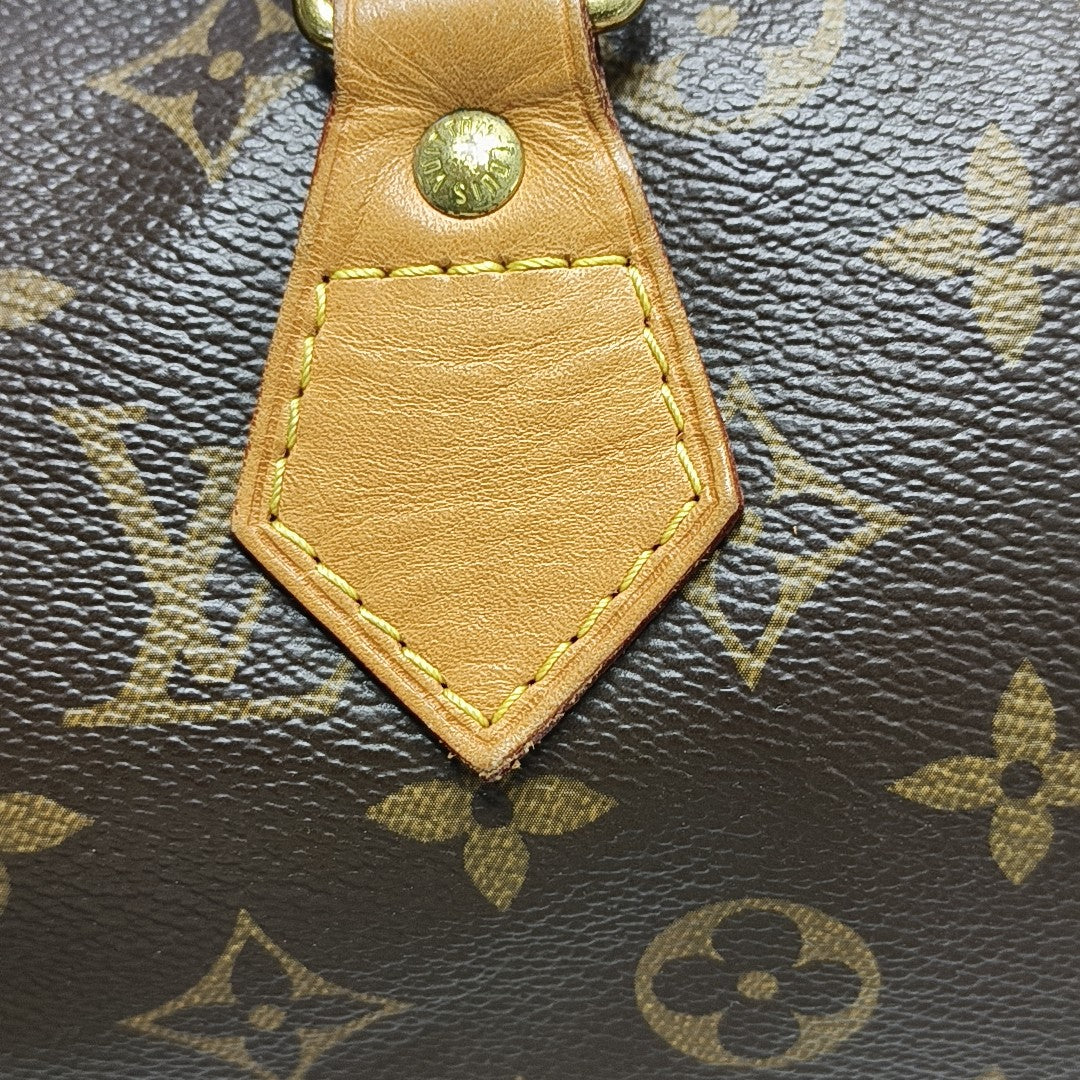 SPEEDY 30 Monogram Coated Canvas Brown