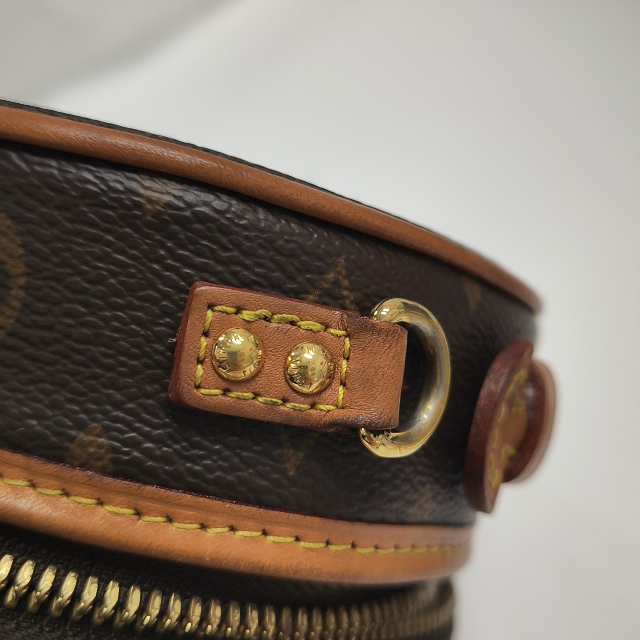 BOITE CHAPEAU Mini Monogram Coated Canvas Brown