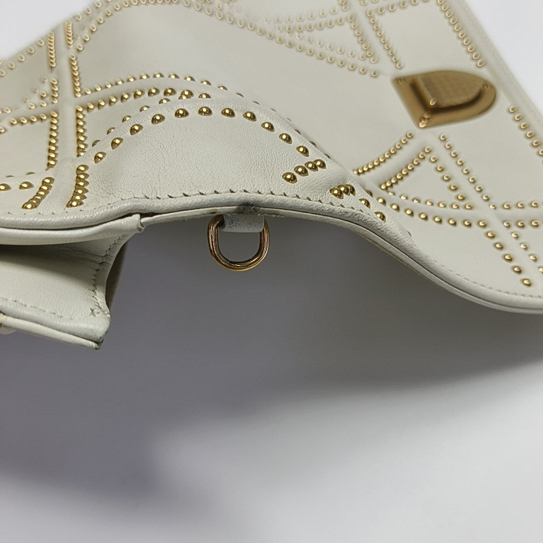 Diorama Cannage Lambskin White