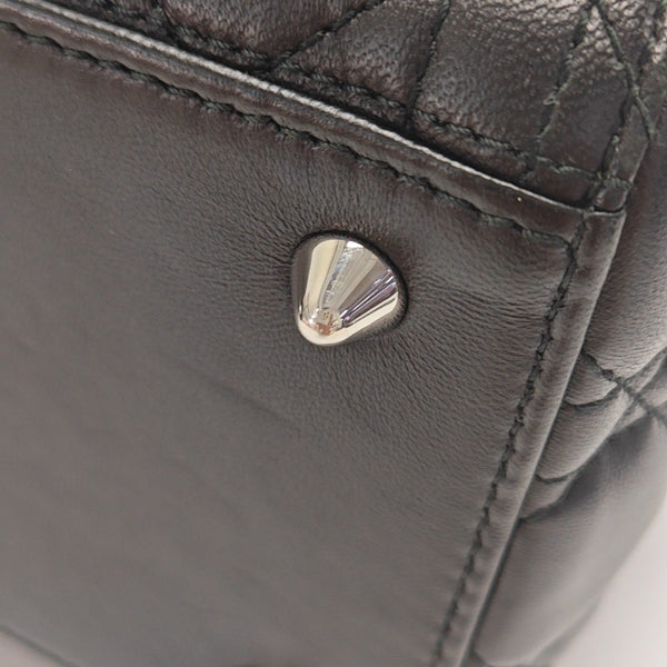 Lady Dior Medium Cannage Lambskin Black
