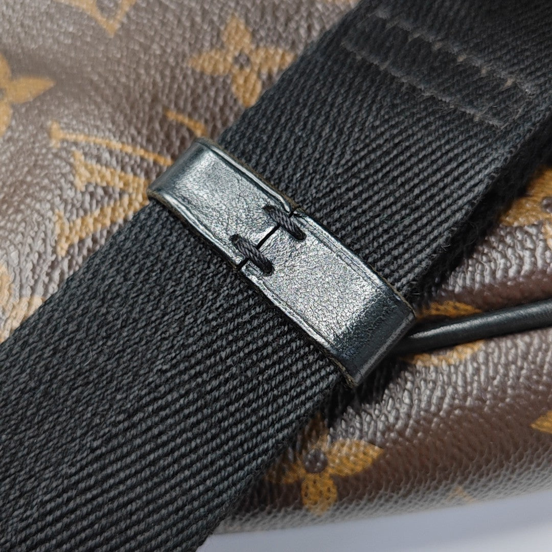 DISTRICT MM Monogram Coated Canvas Brown