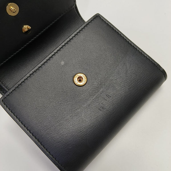 Sylvie Calfskin Black Wallet