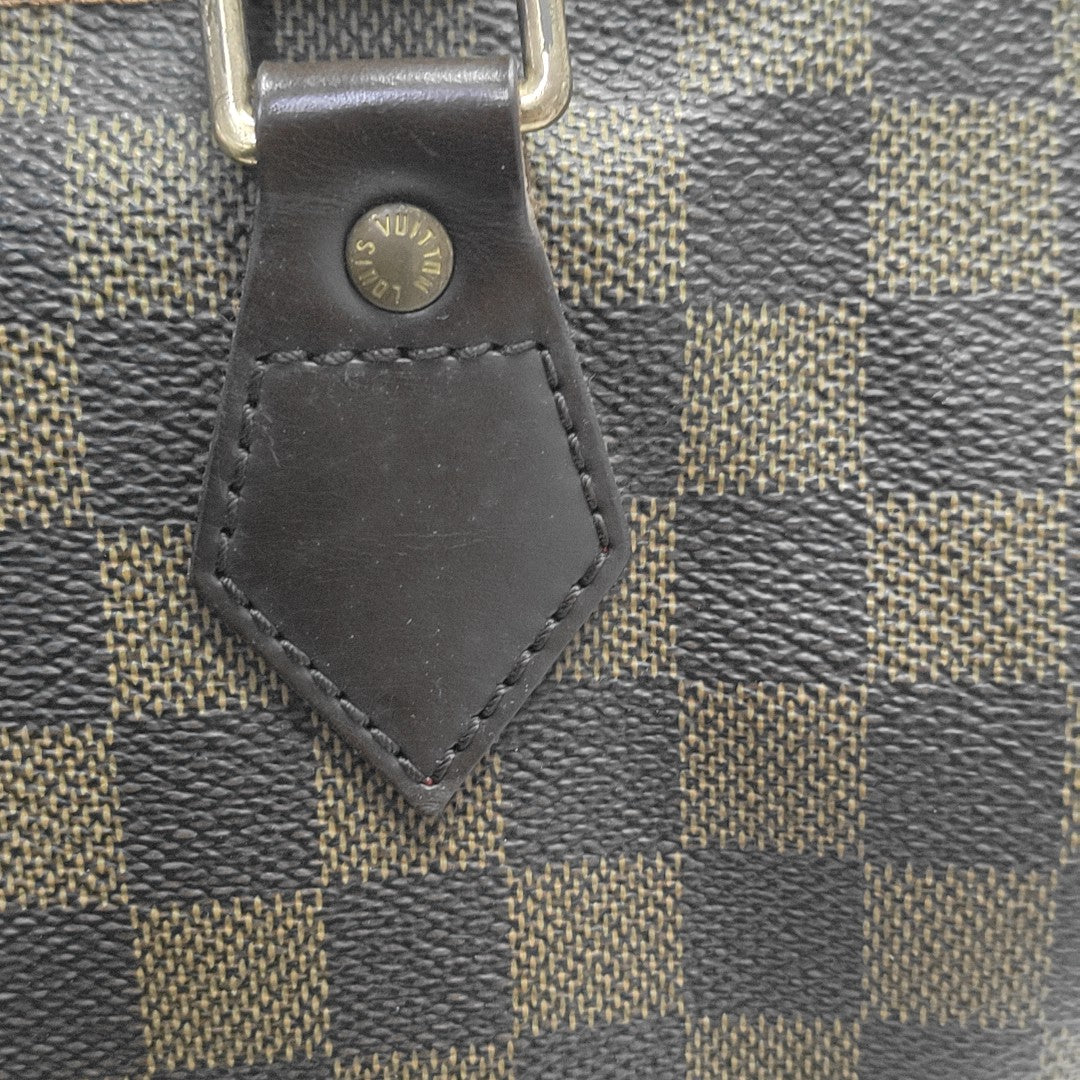 SPEEDY 25 Damier Ebene Coated Canvas Brown