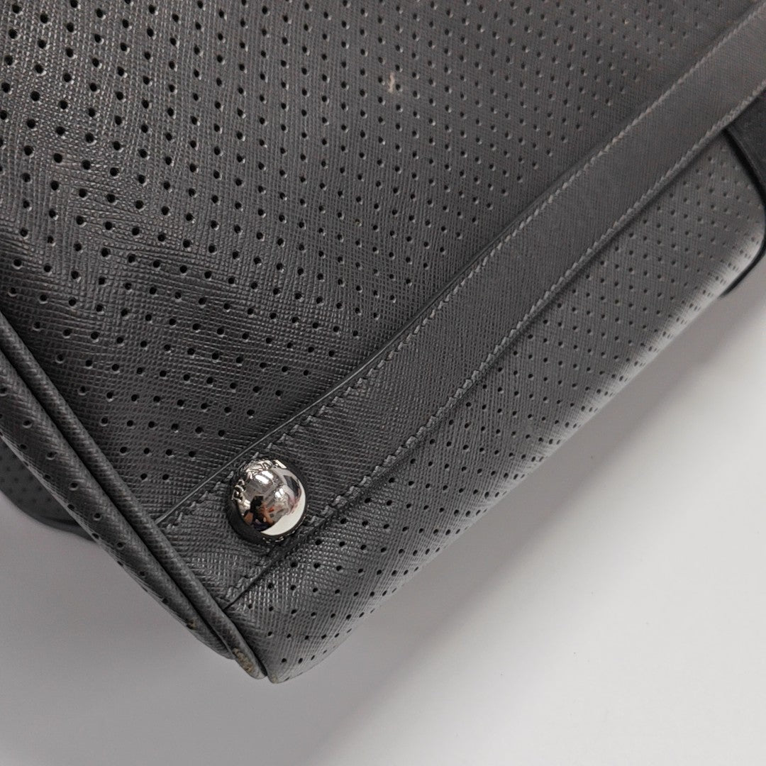 Calfskin Shoulder Bag Gray
