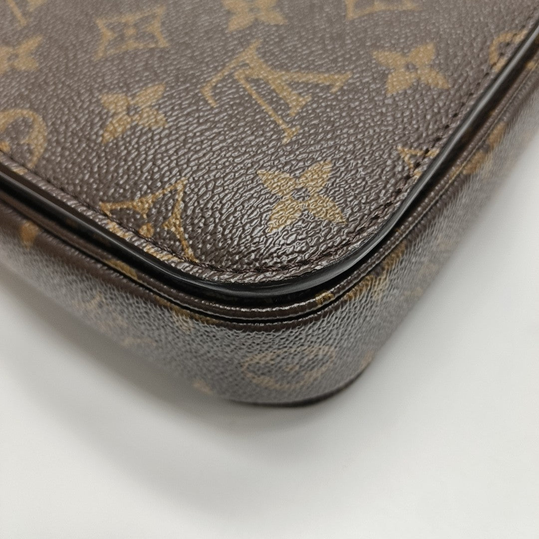 MÉTIS MM Monogram Coated Canvas Brown