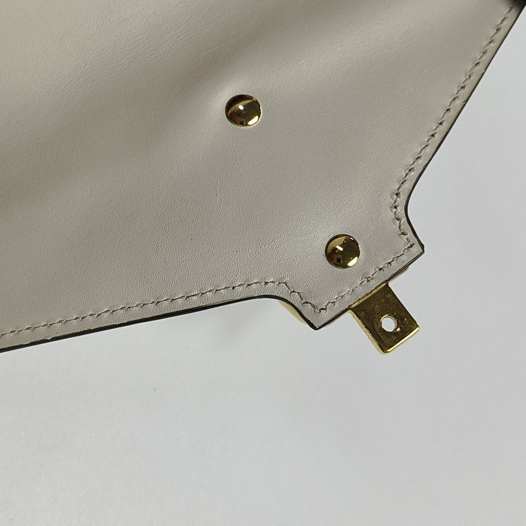 Sylvie Mini Calfskin White