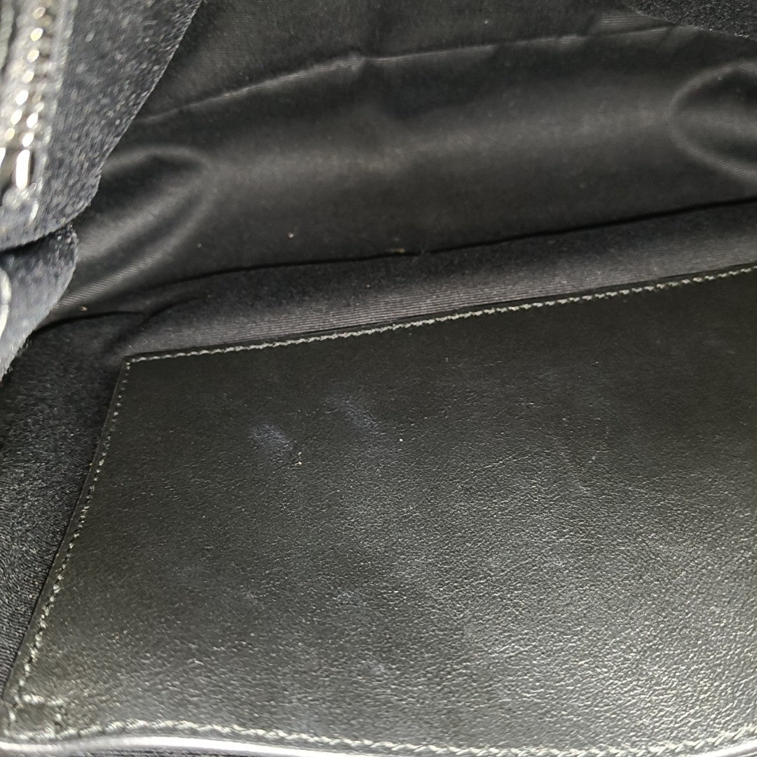 NIKI Medium Chevron Calfskin Black