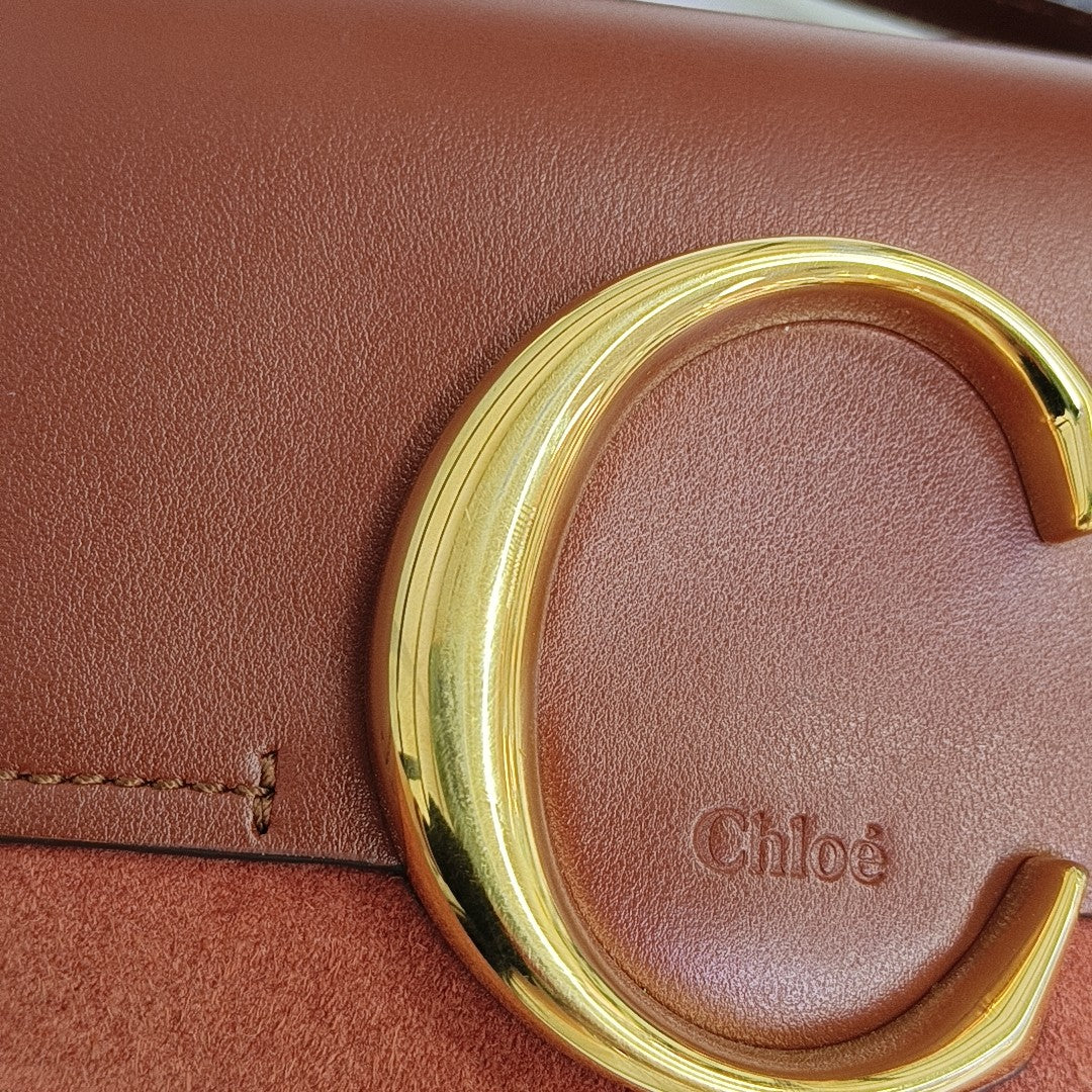 Chloé C Calfskin Brown
