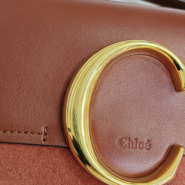 Chloé C Calfskin Brown