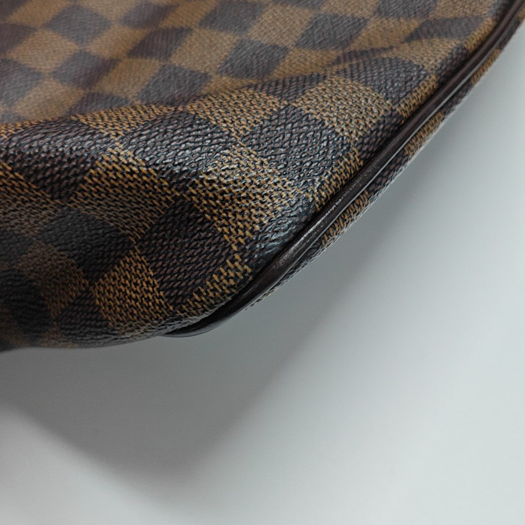 SALEYA Damier Ebene Coated Canvas Brown