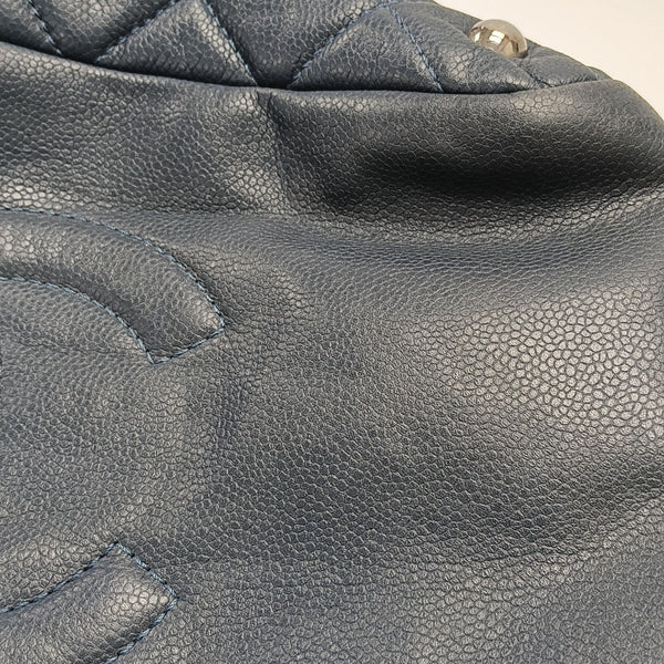 CC TIMELESS SOFT Quilted Grained Calfskin Blue