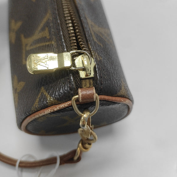 PAPILLON Mini Monogram Coated Canvas Brown